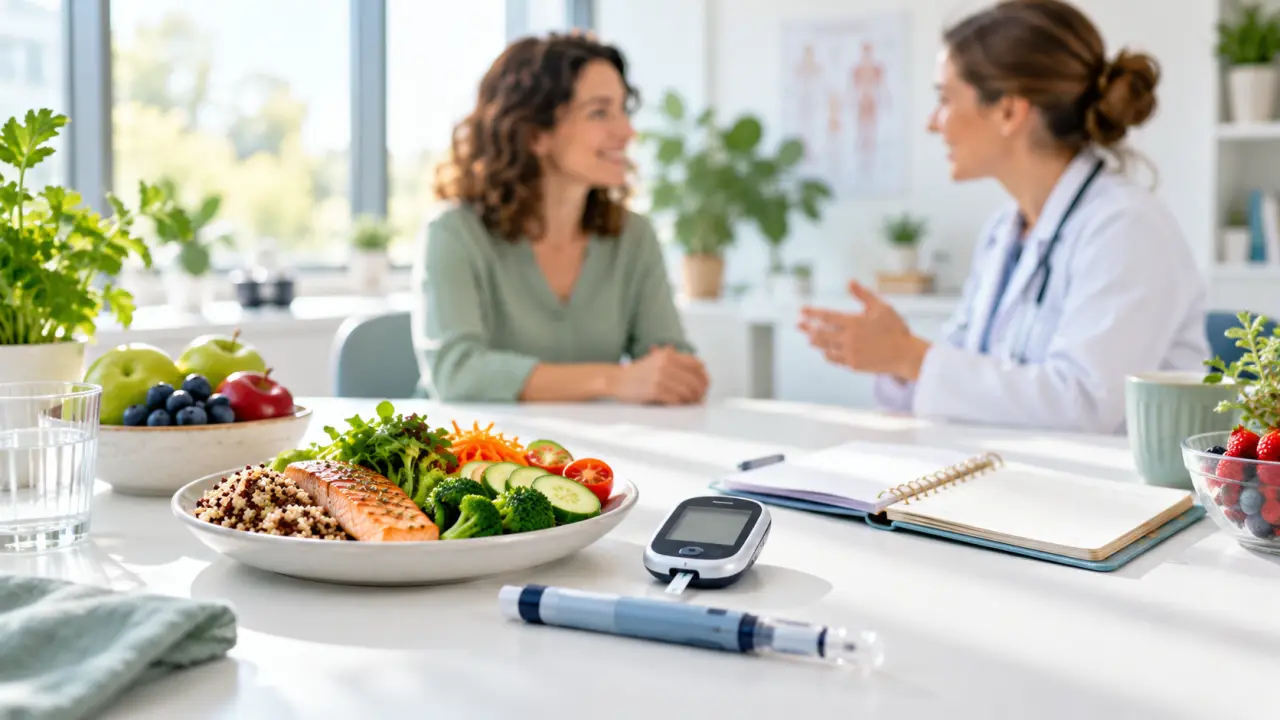Consultation médicale autour de l'insuline et de l'équilibre métabolique