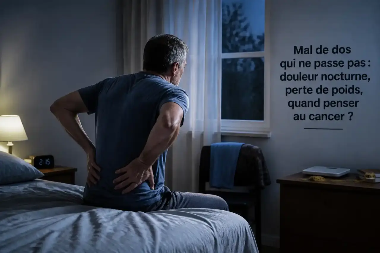 Mal de dos qui ne passe pas : douleur nocturne, perte de poids, quand penser au cancer ?