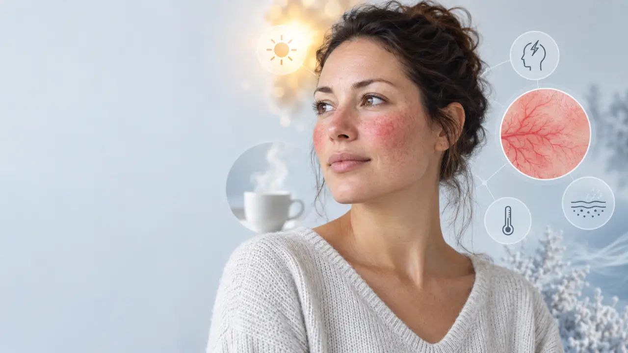 Pourquoi le visage devient-il rouge ? Déclencheurs, maladies et solutions
