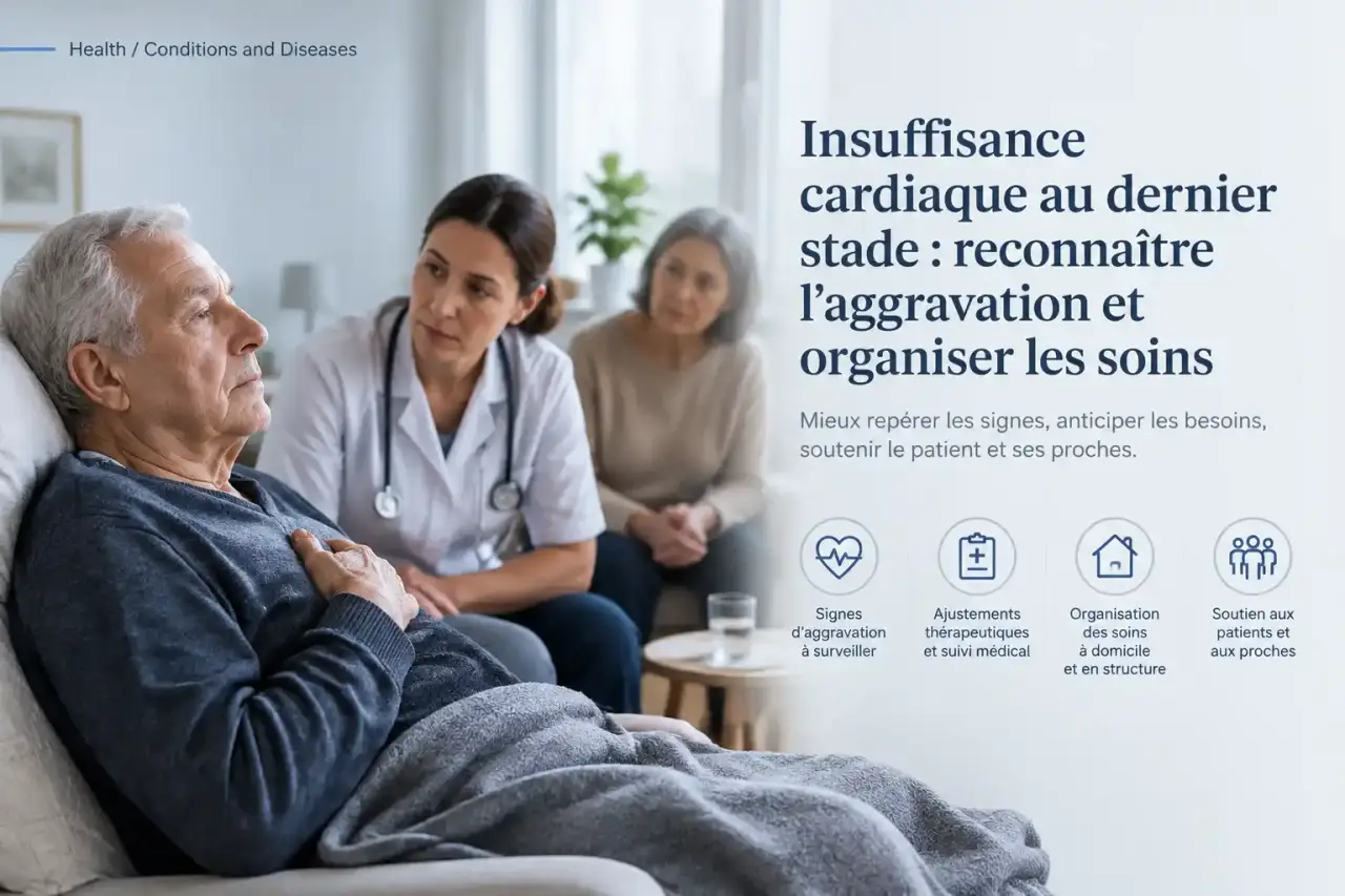 Insuffisance cardiaque au dernier stade : reconnaître l’aggravation et organiser les soins