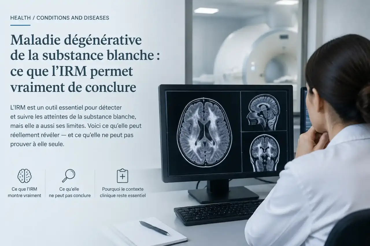 Maladie dégénérative de la substance blanche : ce que l’IRM permet vraiment de conclure