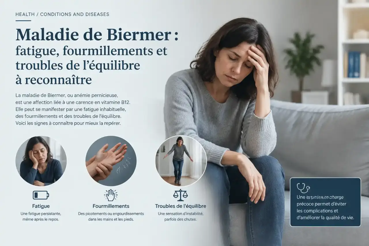 Maladie de Biermer : fatigue, fourmillements et troubles de l’équilibre à reconnaître