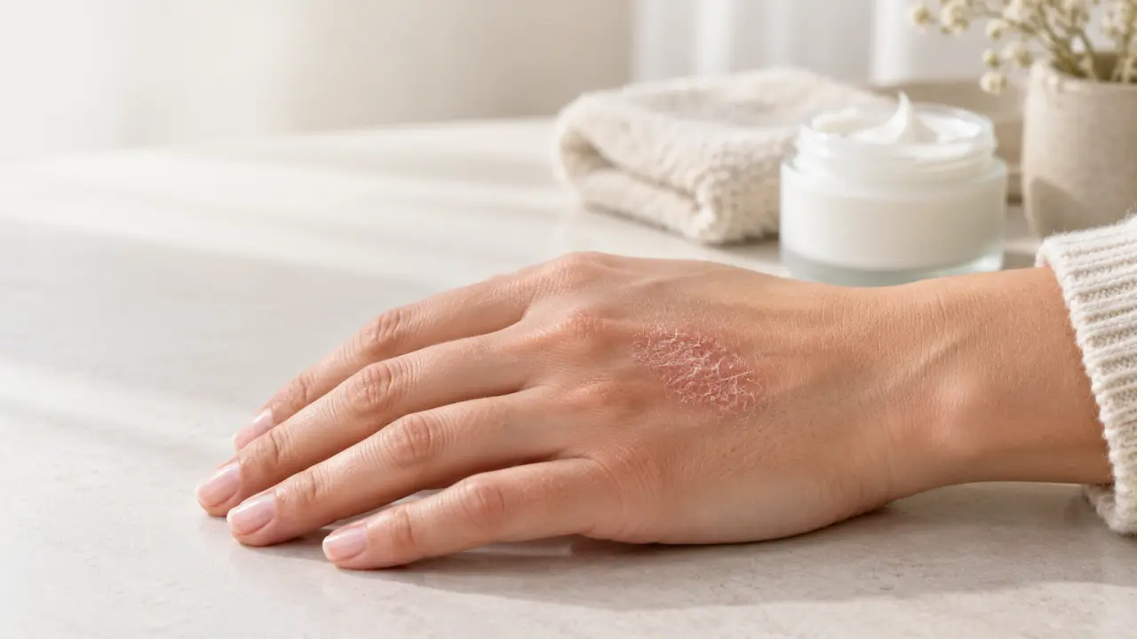 Dartre sur la main : apaiser la plaque sèche sans la confondre avec un eczéma